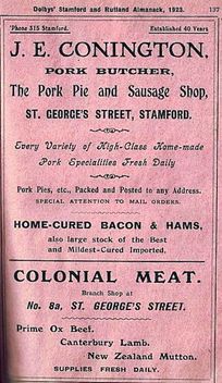 J E Conington Advert 1923