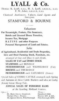 Lyall Advert 1956