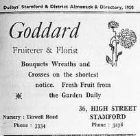 Goddard advert 1950