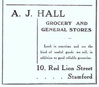 A J Hall Advert 1948